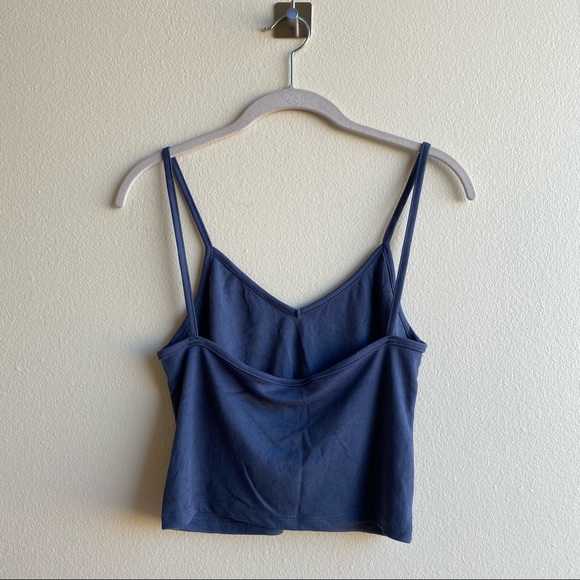 Enough About Me... Gray Cropped Tank Top - Picture 6 of 6